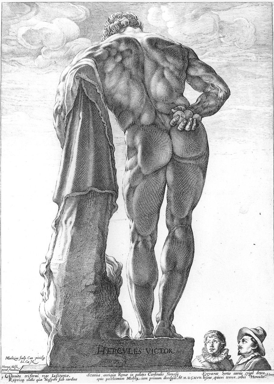 Farnese Hercules door Hendrik Goltzius