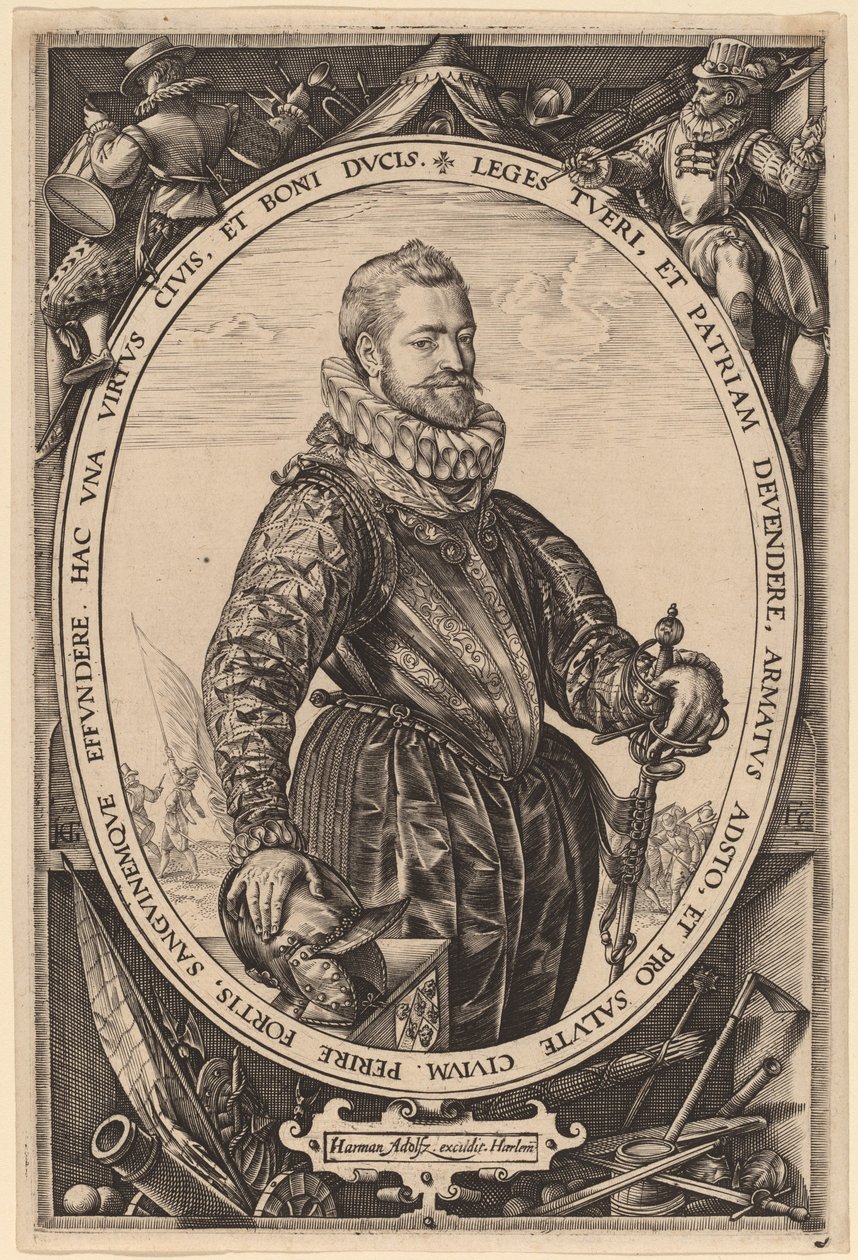 Jacques de la Faille door Hendrik Goltzius