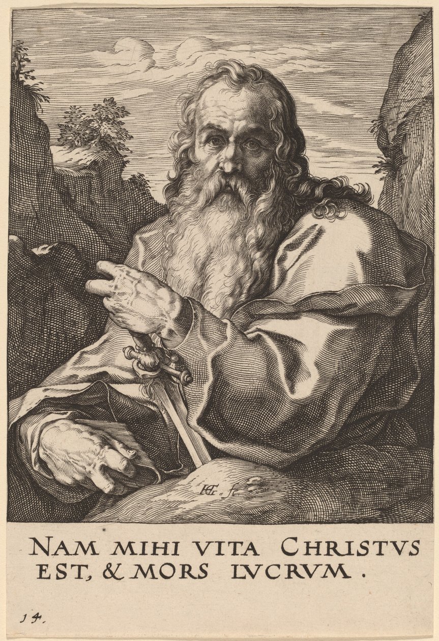 Sint Paulus door Hendrik Goltzius