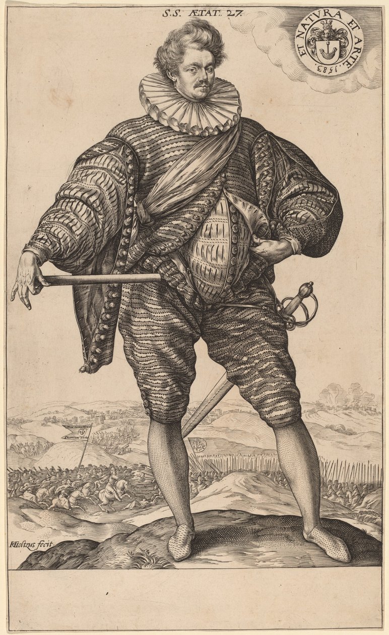 Stanislaw Sobocki (?) door Hendrik Goltzius