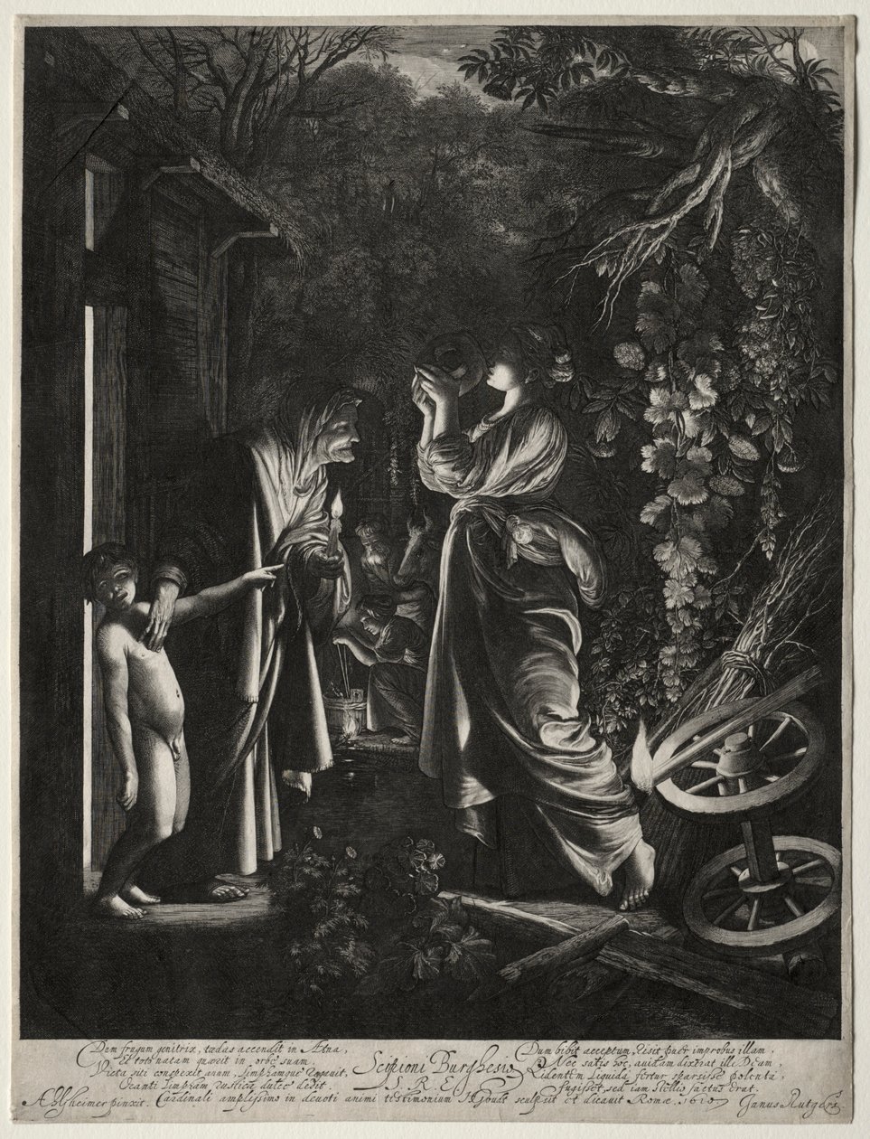 De bespotting van Ceres door Hendrik Goudt