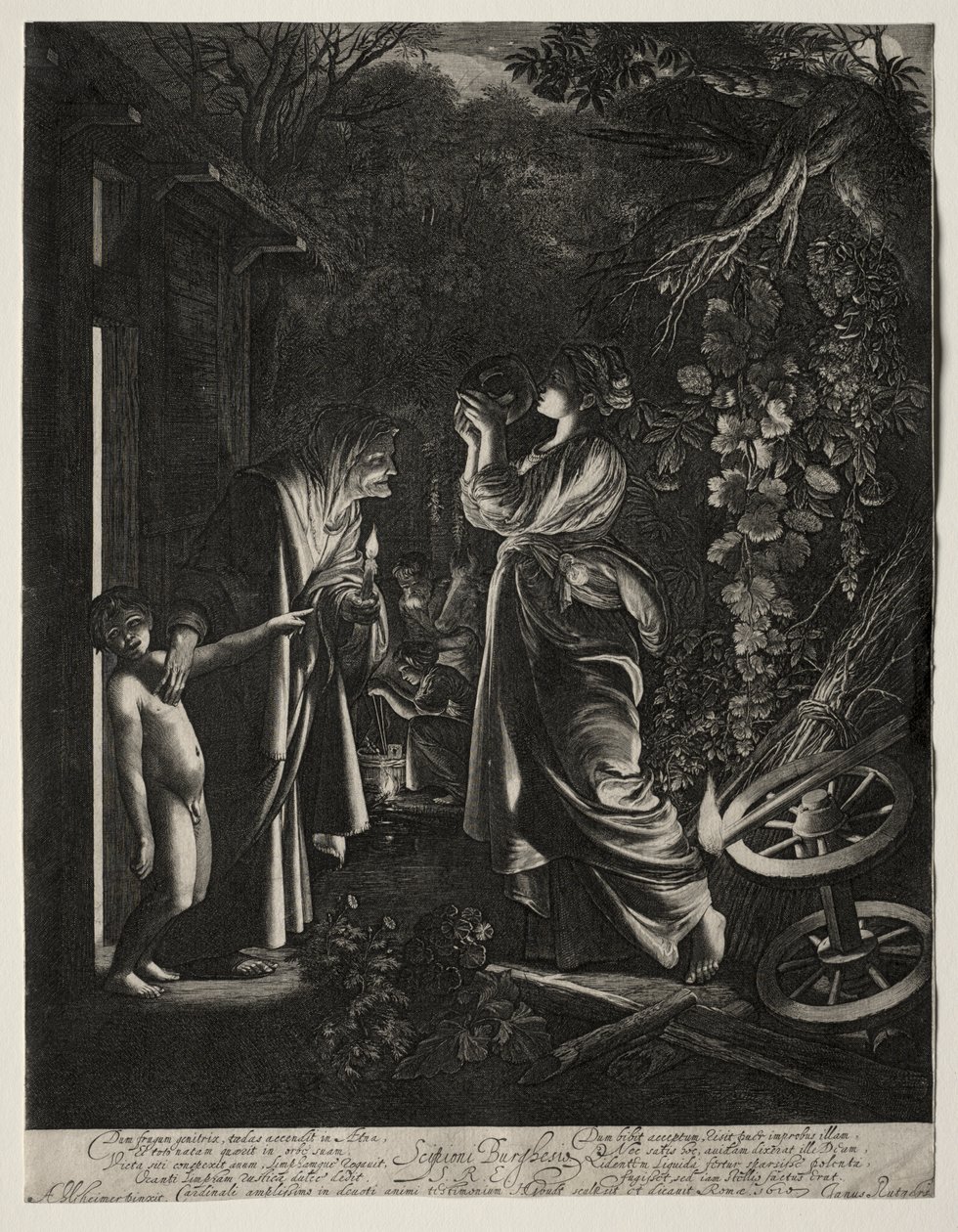 De bespotting van Ceres door Hendrik Goudt