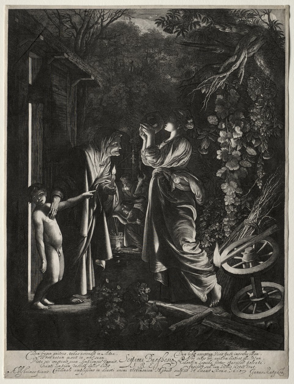 De bespotting van Ceres door Hendrik Goudt