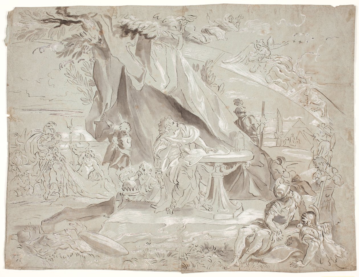 Allegorische compositie door Hendrik Krock