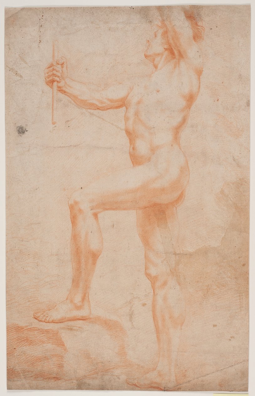 Mannelijke modelstudie door Hendrik Krock