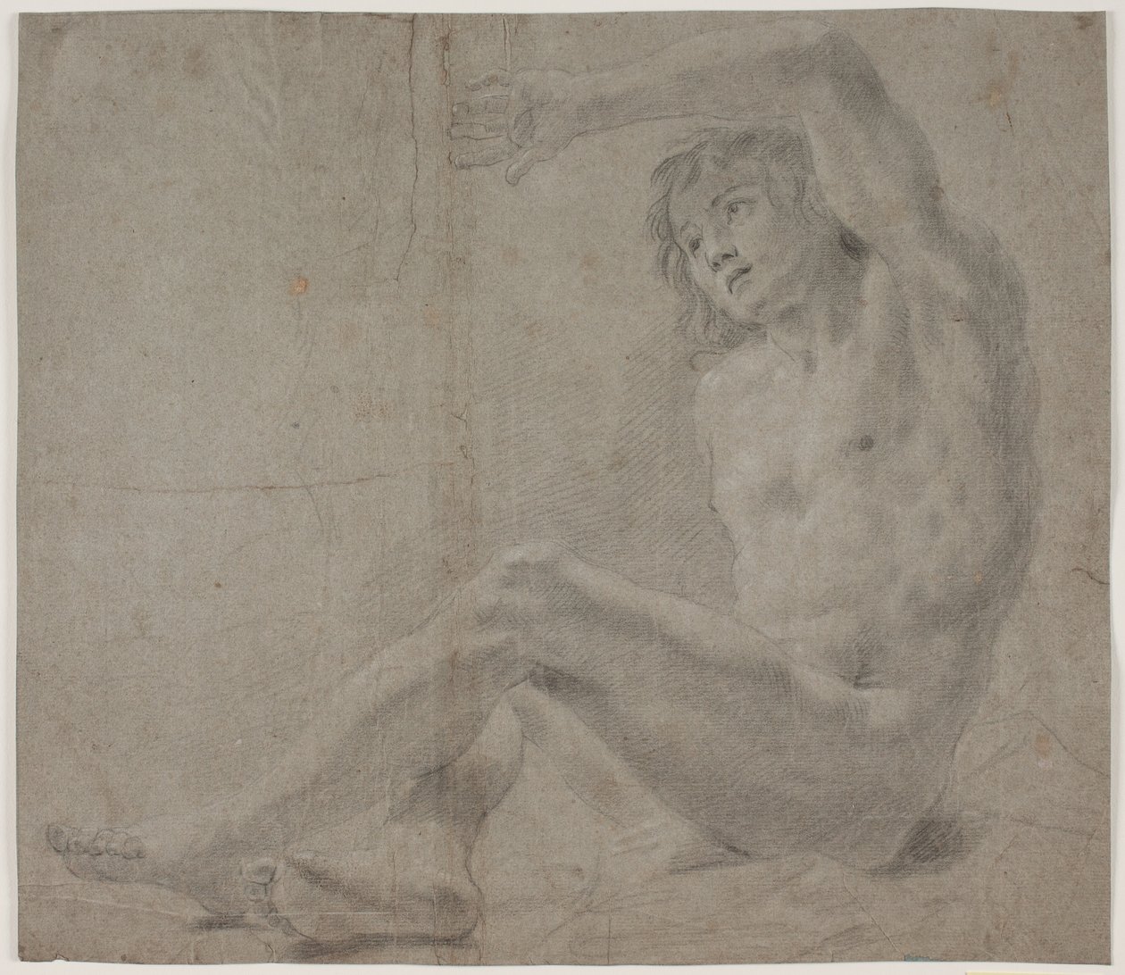 Mannelijke modelstudie door Hendrik Krock