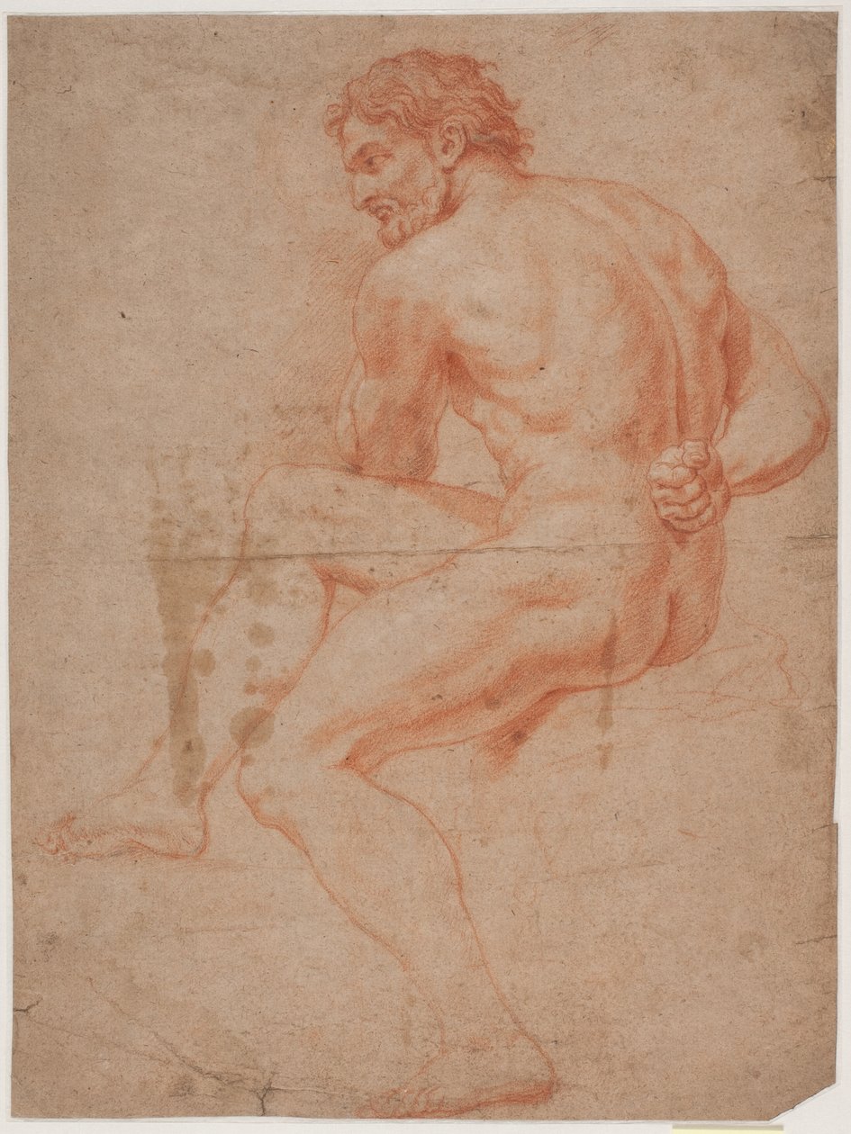 Mannelijk modelstudie door Hendrik Krock
