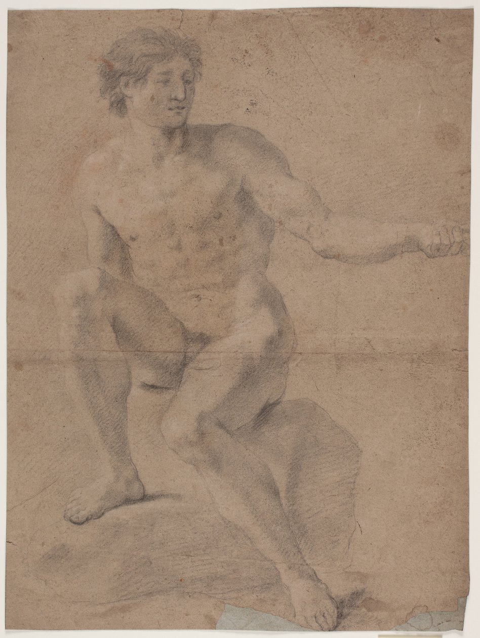 Mannelijk Modelstudie door Hendrik Krock