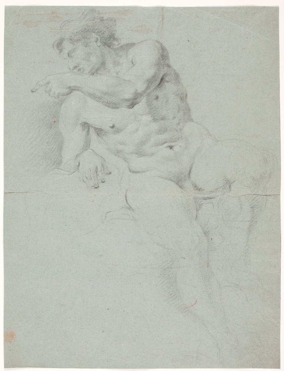 Mannelijke modelstudie door Hendrik Krock