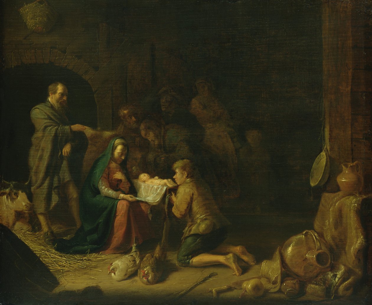 Aanbidding van de herders door Hendrik Martensz Sorgh