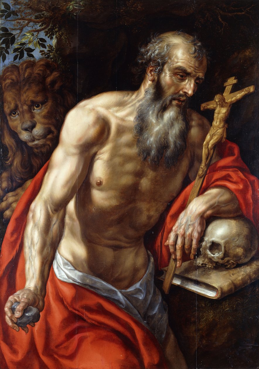Sint Hiëronymus door Hendrick de Clerck
