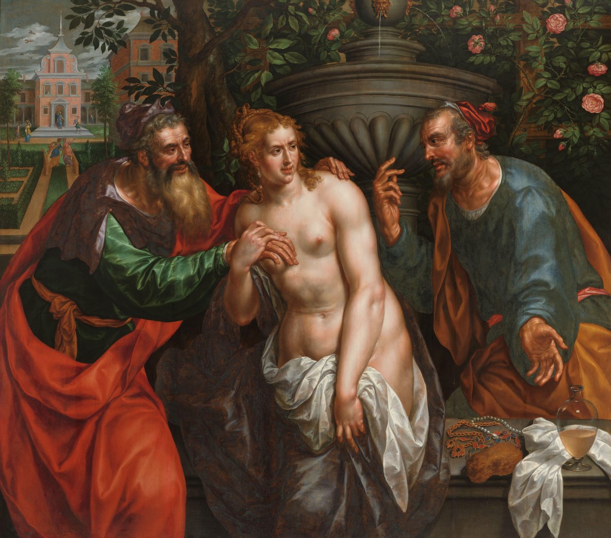 Susanna en de ouderlingen door Hendrik de Clerck
