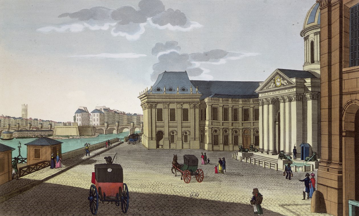 Het Palais des Beaux Arts, c.1815-20 door Henri Courvoisier Voisin