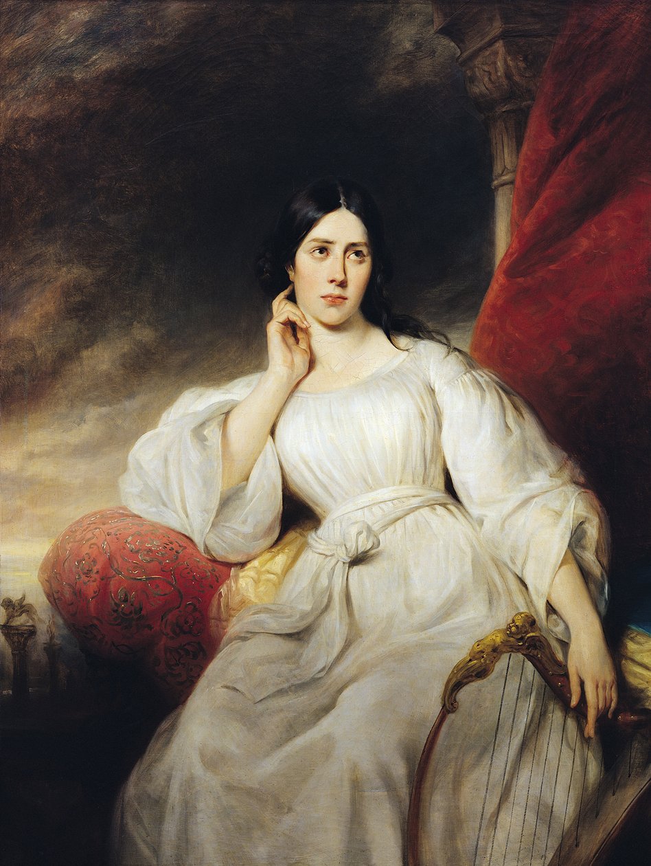 Madame Malibran (1808-36) in de Rol van Desdemona, 1830 door Henri Decaisne