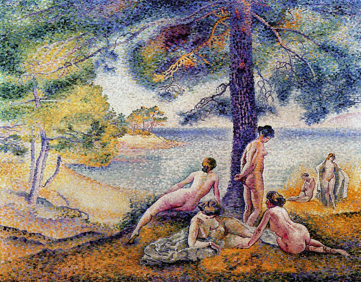 In de schaduw, 1902 door Henri Edmond Cross