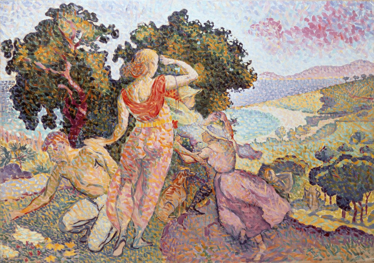 De Excursionisten, 1894 door Henri Edmond Cross