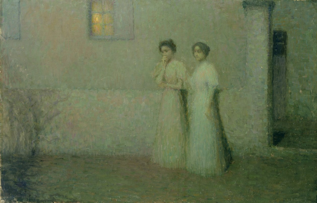 Zachte nacht, 1897 door Henri Eugene Augustin Le Sidaner