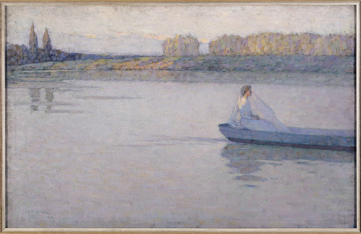 Op de rivier, ochtend, 1896 door Henri Eugene Augustin Le Sidaner