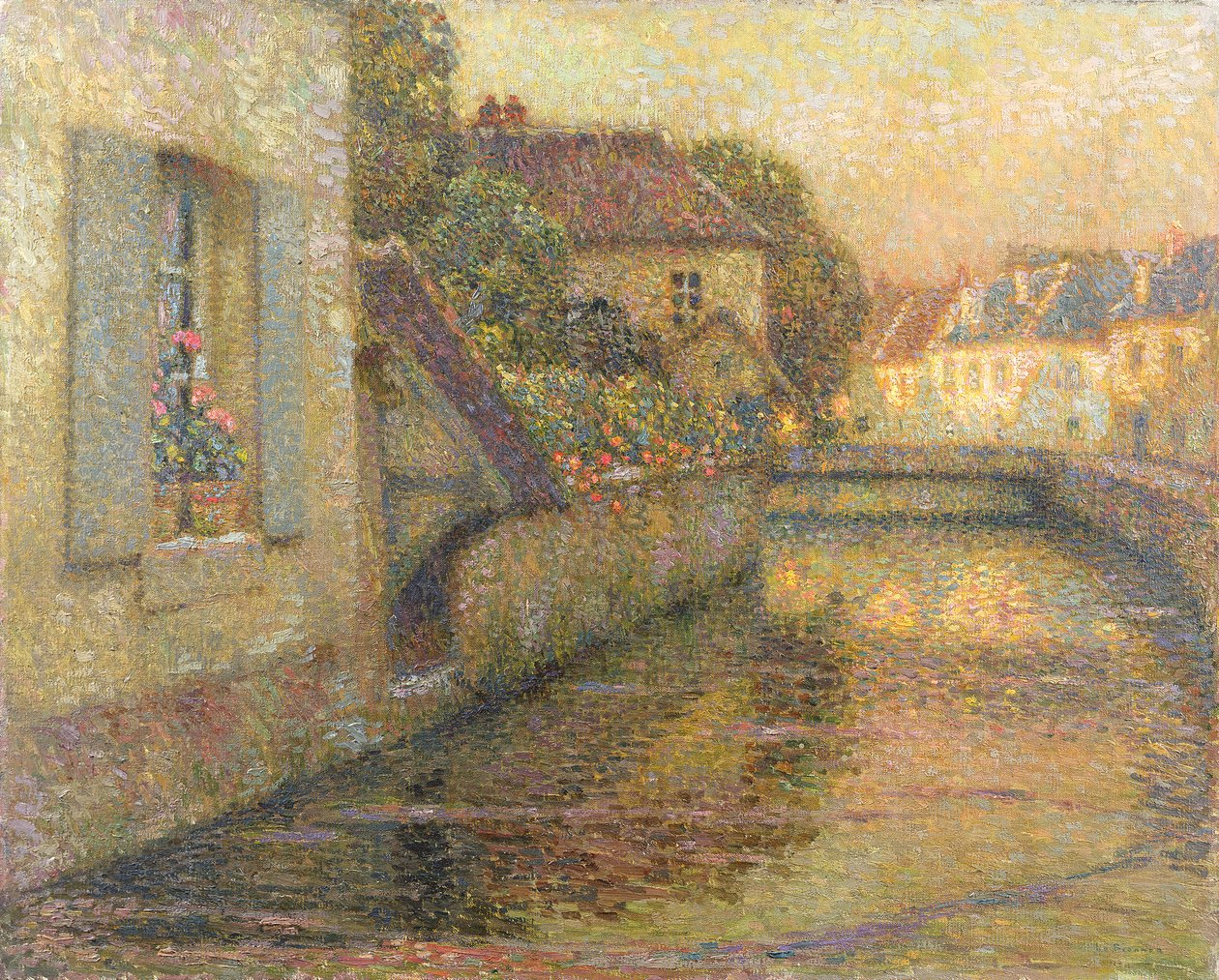 De Brug bij Gisors door Henri Eugene Augustin Le Sidaner