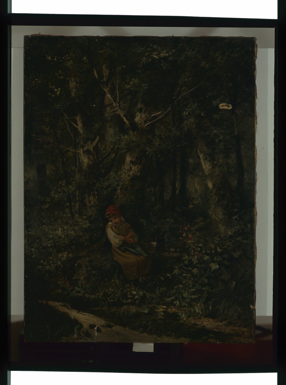 Een beek in het bos door Henri Langerock