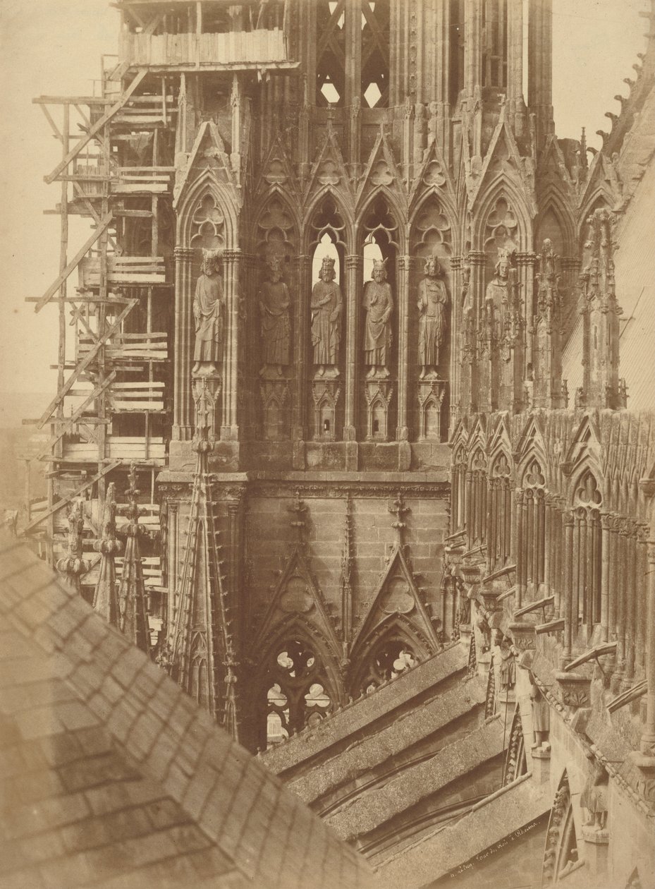 Toren van Koningen in Reims door Henri Jean Louis Le Secq