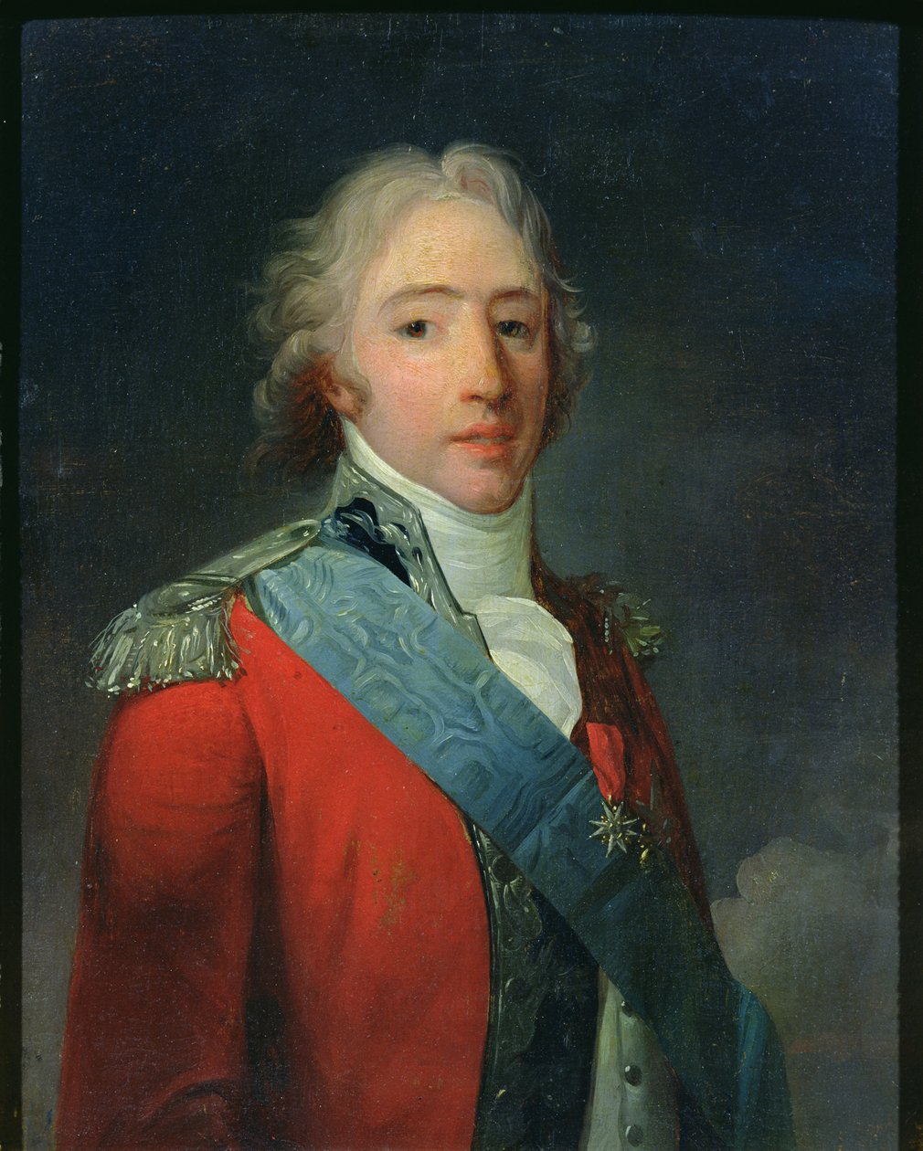 Portret van Karel van Frankrijk (1757-1836), graaf van Artois, toekomstige Karel X koning van Frankrijk en Navarra door Henri Pierre Danloux