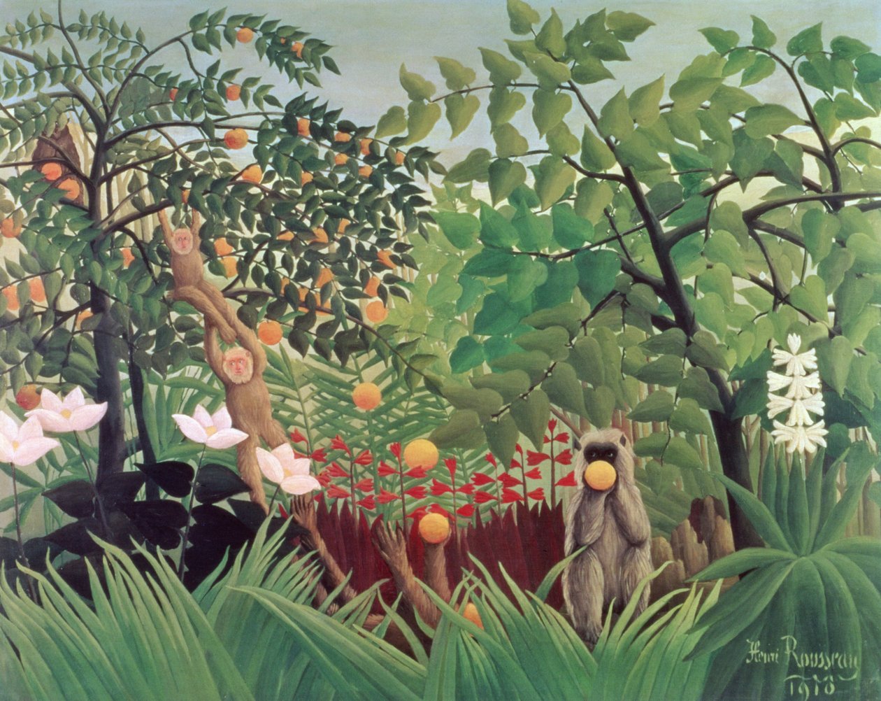 Exotisch landschap door Henri Rousseau