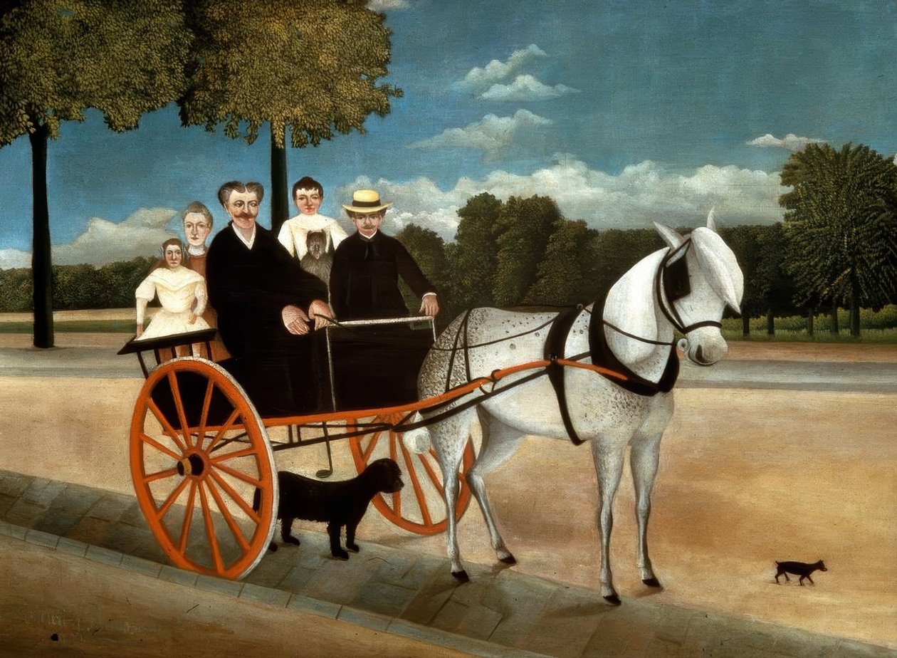 De kar van Vader Juniet door Henri Rousseau