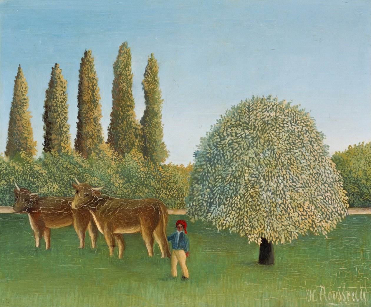 Weideland door Henri Rousseau