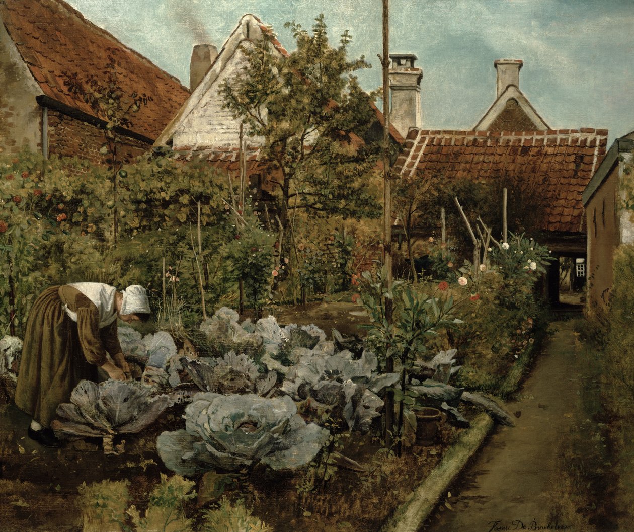 Een Vlaamse Tuin door Henri de Braekeleer