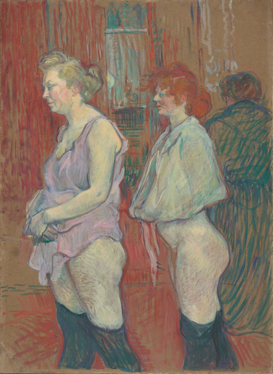 Rue des Moulins door Henri de Toulouse Lautrec