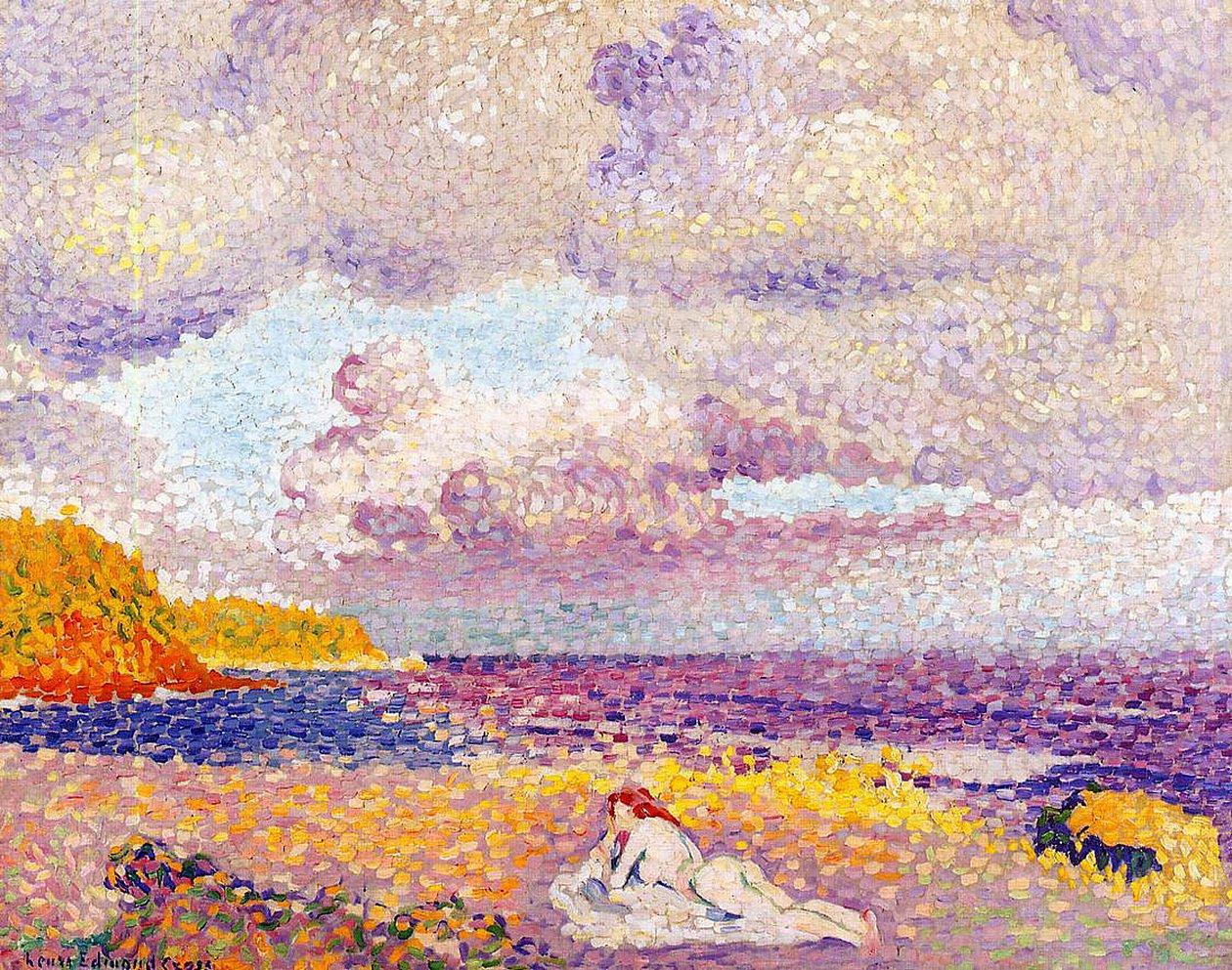 Een naderende storm, 1907-08 door Henri Edmond Cross