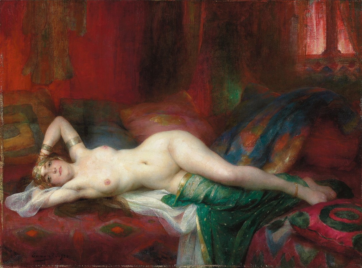 Odalisque door Henri Adrien Tanoux