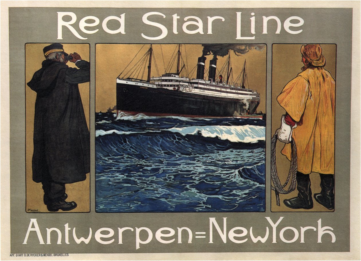 Red Star Line, 1908 door Henri Cassiers