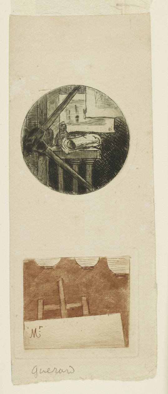 Plaatskaart door Henri Charles Guérard