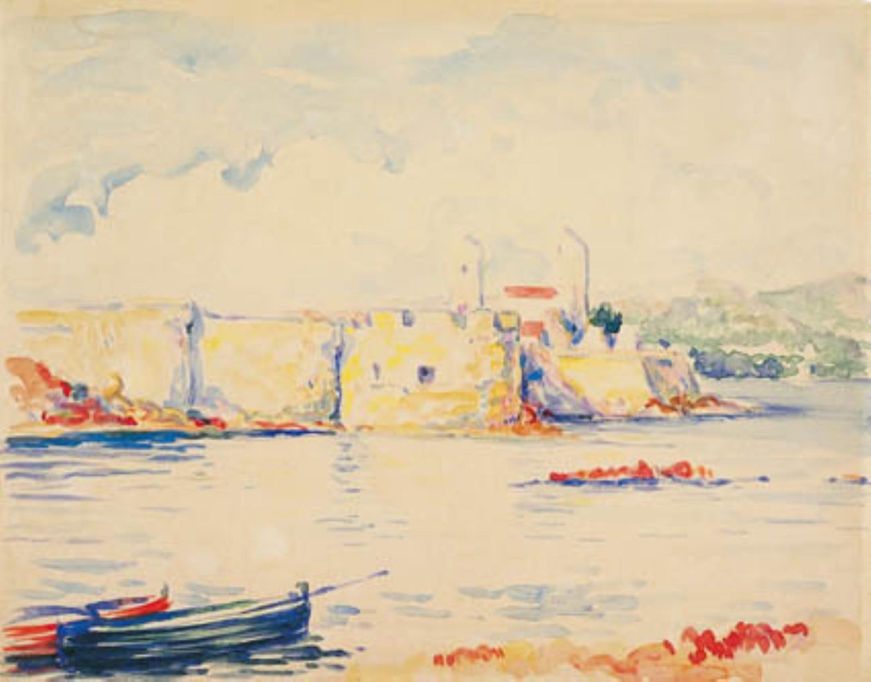 Antibes door Henri Edmond Cross