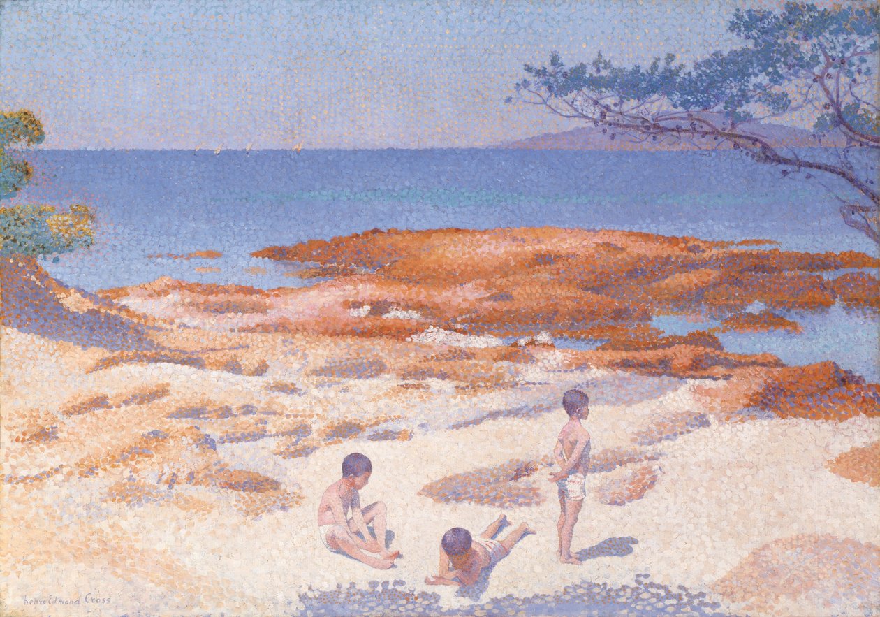 Strand van Cabasson (Baigne-Cul) door Henri Edmond Cross