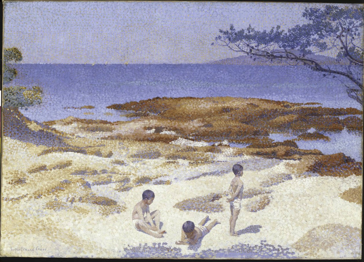 Strand bij Cabasson door Henri Edmond Cross