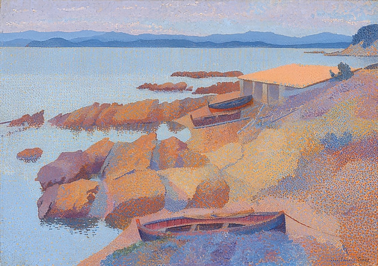 Kust nabij Antibes. 1891/92 door Henri Edmond Cross
