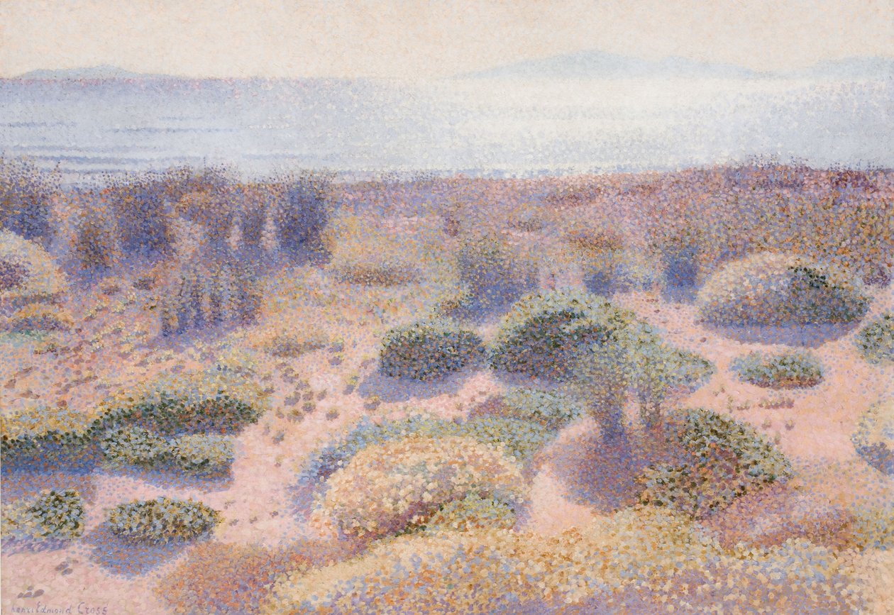 Het strand van Vignasse door Henri Edmond Cross