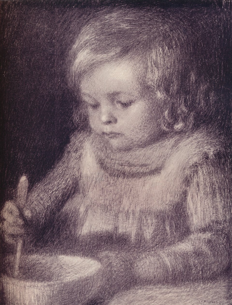 Het Kind door Henri Eugene Le Sidaner