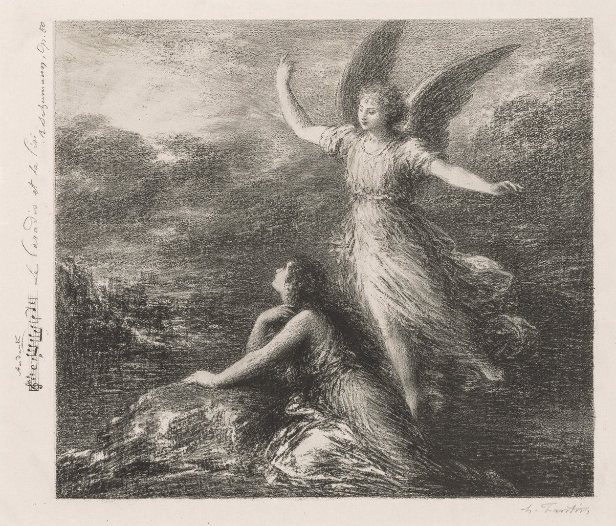 Paradijs en de Peri door Henri Fantin Latour
