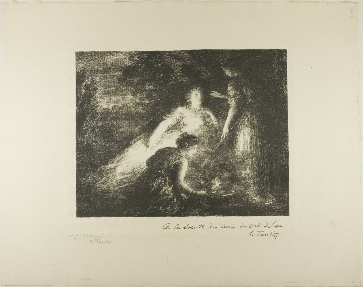 Vloek door Ignace Henri Jean Fantin Latour