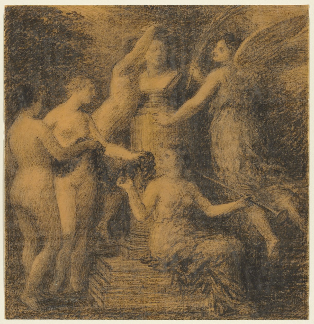 Hulde aan Rossini door Ignace Henri Jean Fantin Latour