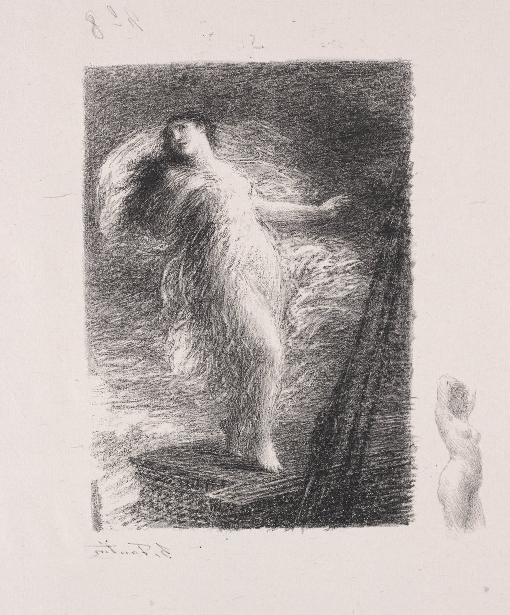 De jonge Tarentijnse door Ignace Henri Jean Fantin Latour