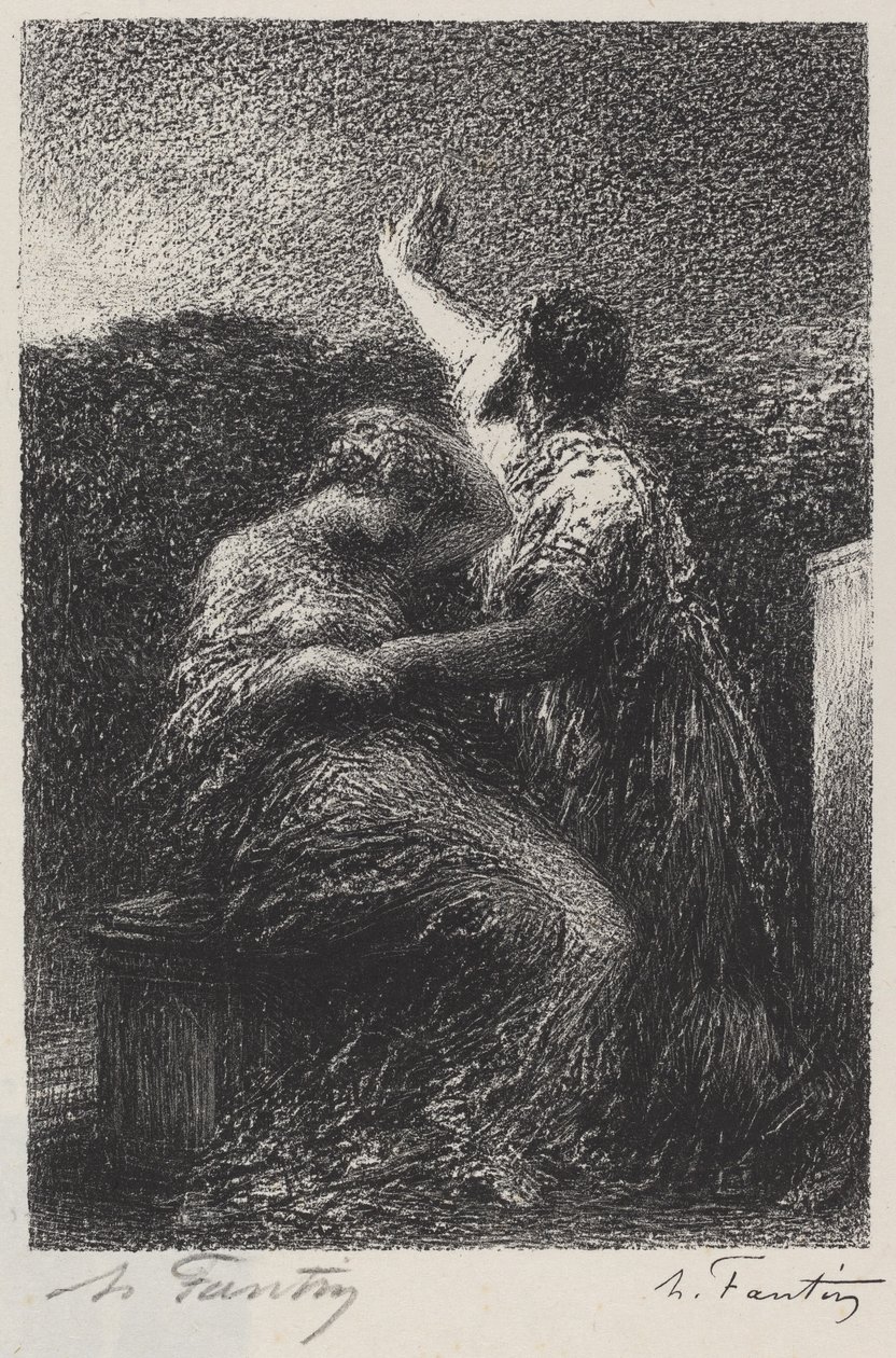 De Magiër Balthazar en Fatime door Ignace Henri Jean Fantin Latour