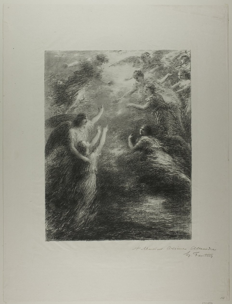 Paradijs en de Peri: Finale door Ignace Henri Jean Fantin Latour