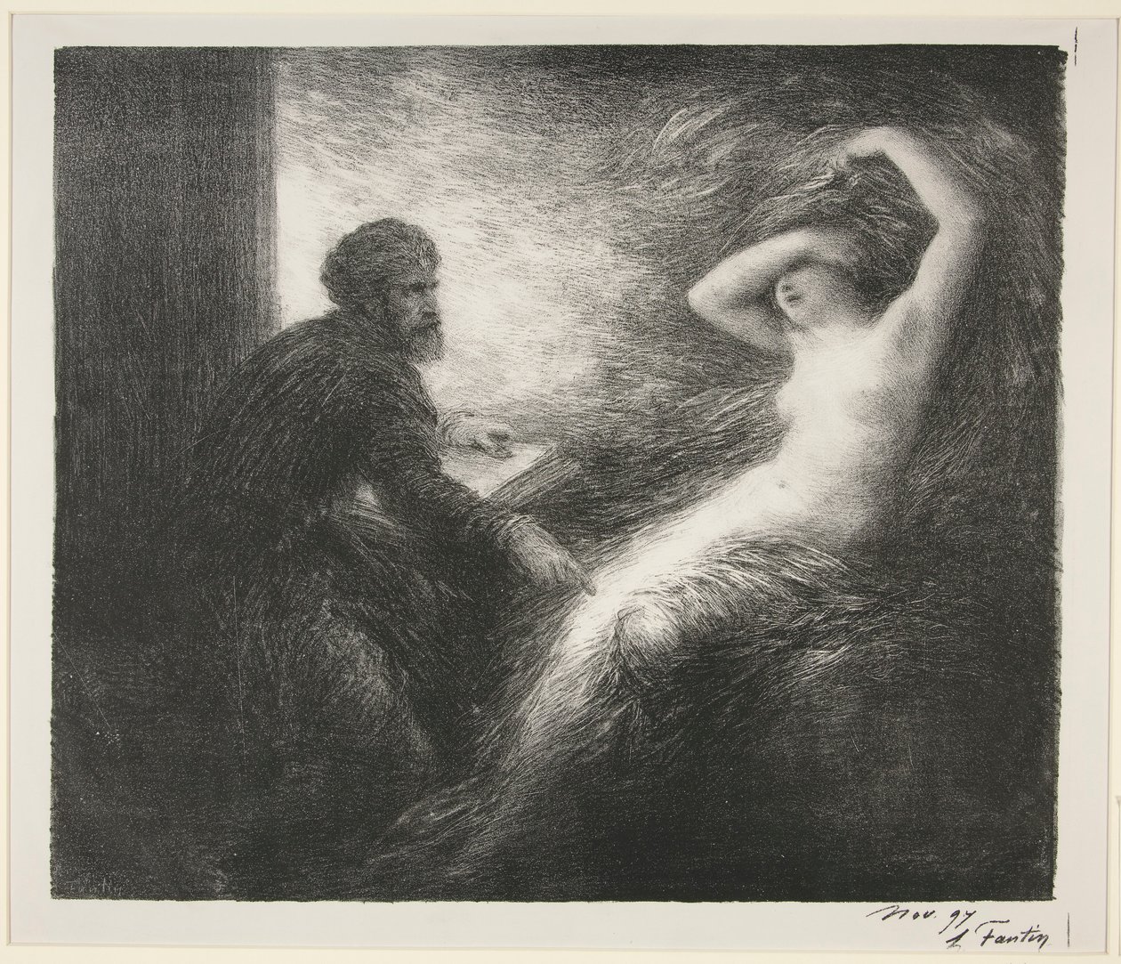Parsifal: Act II. Oproeping van Kundry door Ignace Henri Jean Fantin Latour