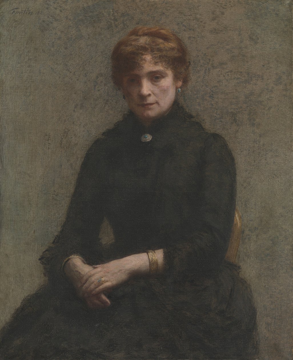 Portret van een Vrouw, 1885 door Ignace Henri Jean Fantin Latour