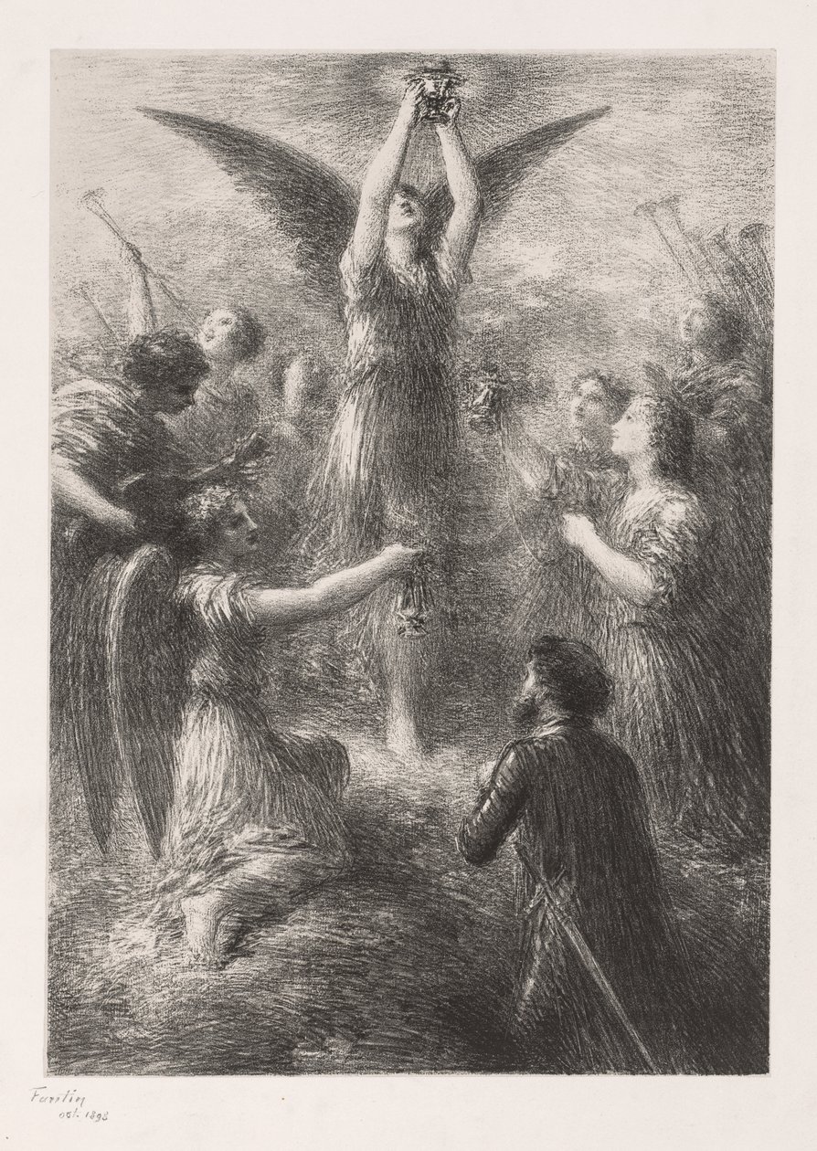 Prelude tot Lohengrin door Ignace Henri Jean Fantin Latour